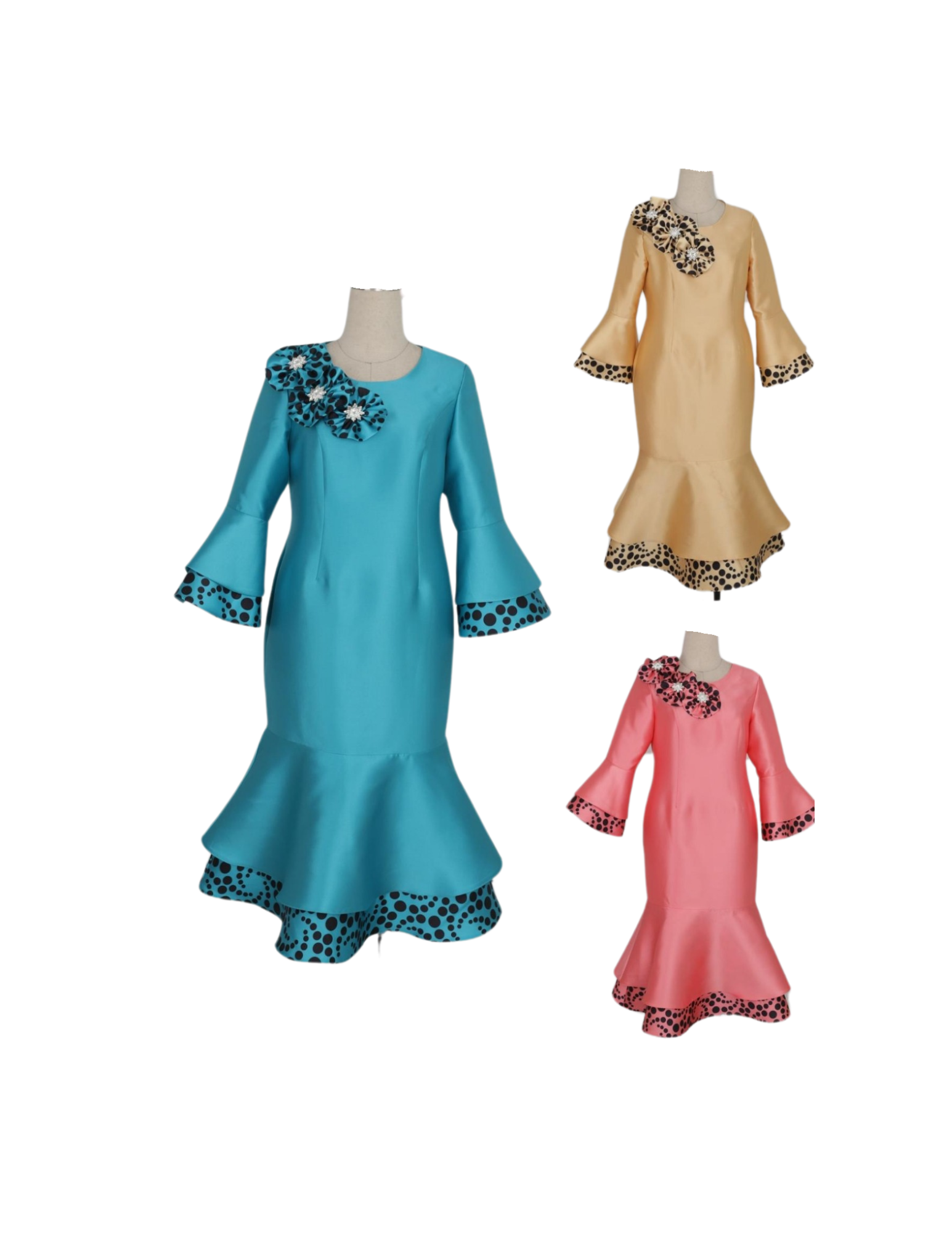 Elegant Twill Mermaid Church Dress