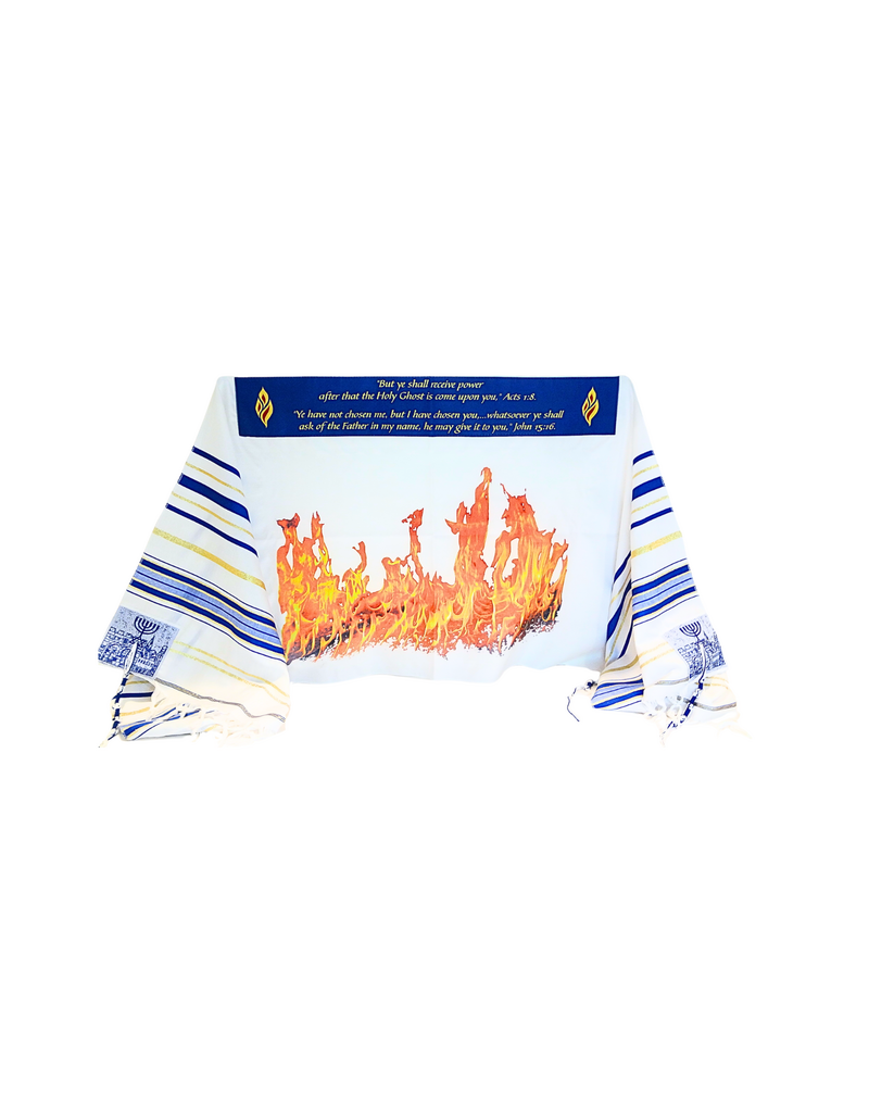 Tallit Prayer Shawl- Holy Ghost and Fire