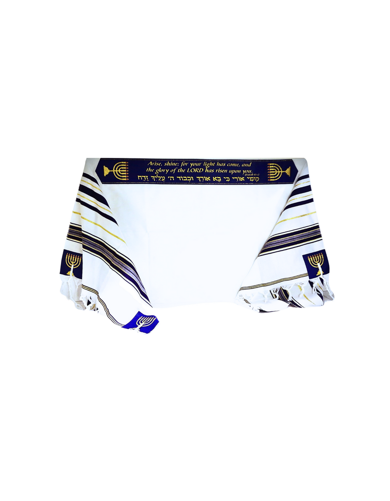 Tallit Prayer Shawl- Prophet Isaiah (blue)