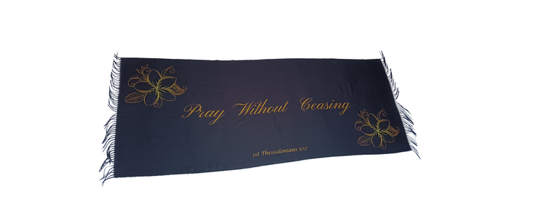 Scripture Shawl - Pray Without Ceasing