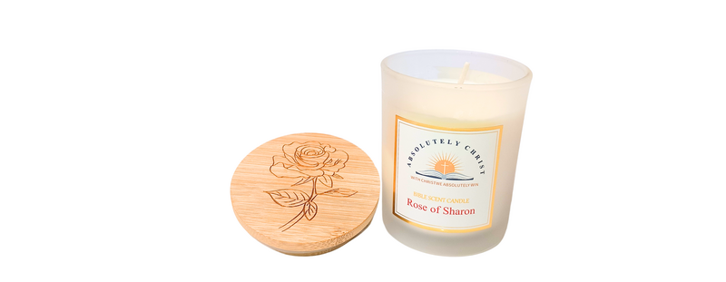 Bible Scented Candle- Rose of Sharon