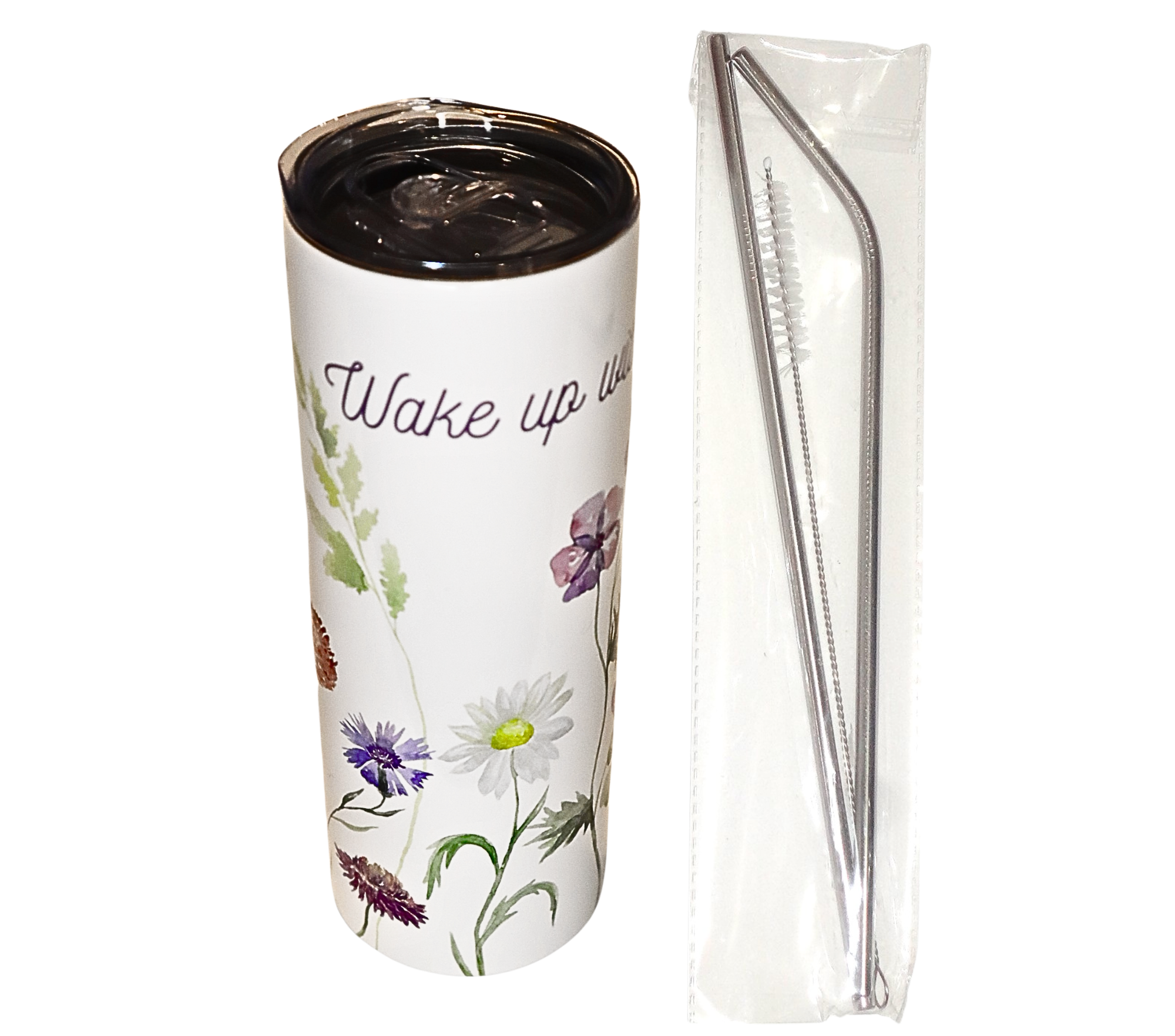 WAKE UP WITH JESUS - Christian Inspirational Tumbler 20 oz