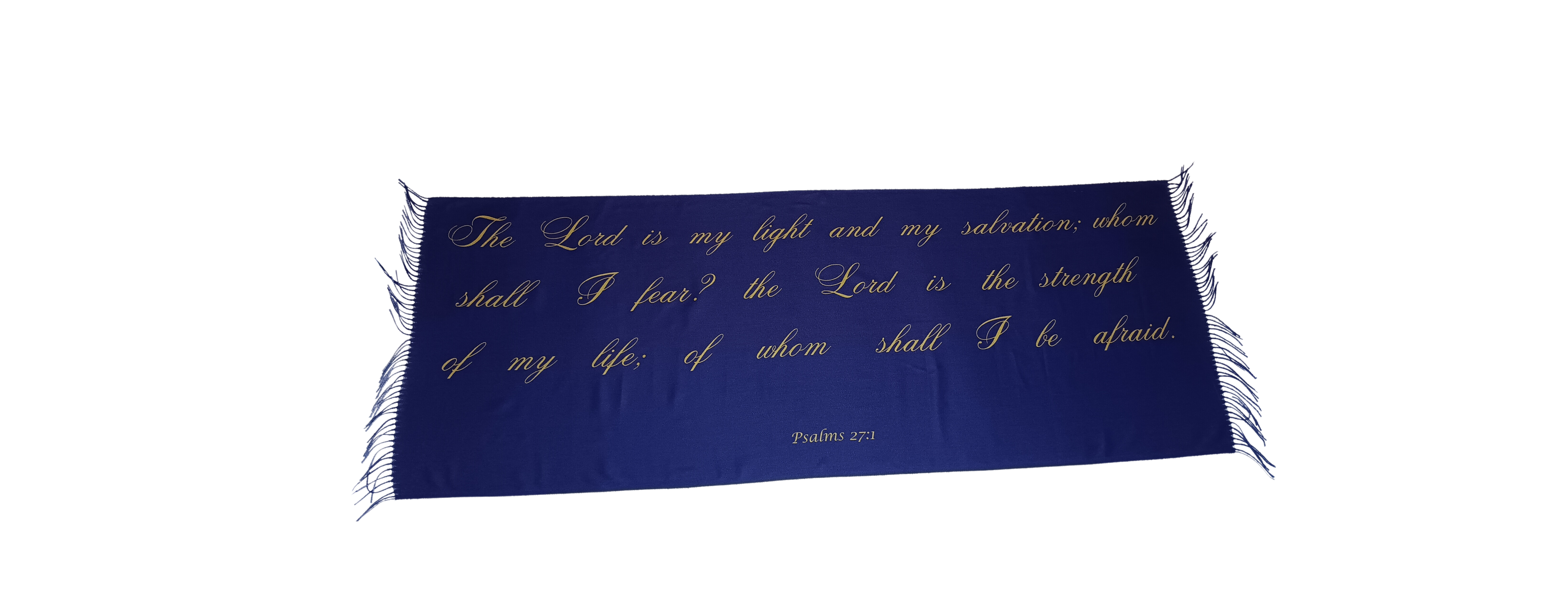 Scripture Shawl  - The Lord is my light and my Salvation